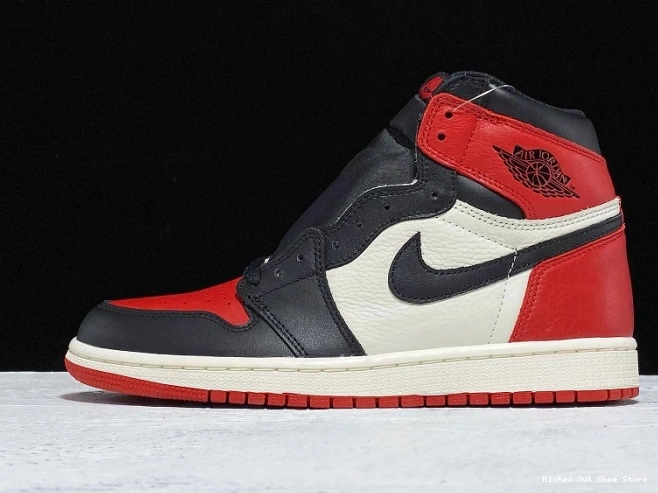 Bred 555088-610 1 Toe OG Jordan Air Retro High 0714